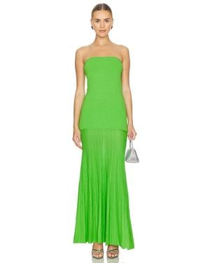 Line & Dot ROBE ARLO en Green - Vert