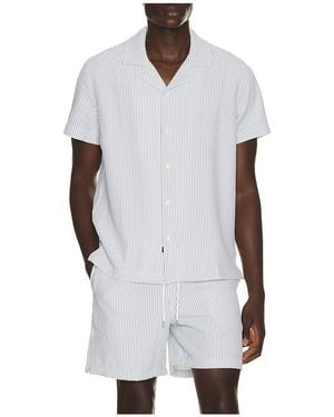 Rails Amalfi Camp Collared Shirt - White