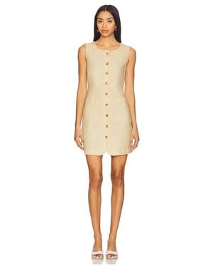 Posse Emma Button Down Mini Dress - Natural
