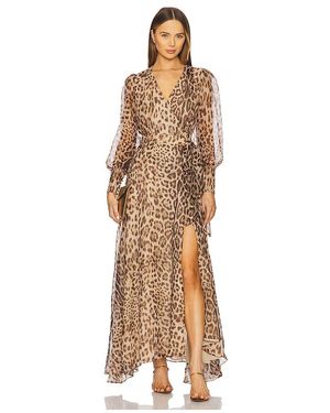 Bardot Lucianna Maxi Wrap Dress - Natural