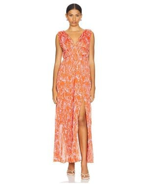 Astr Pescadero Dress - Orange