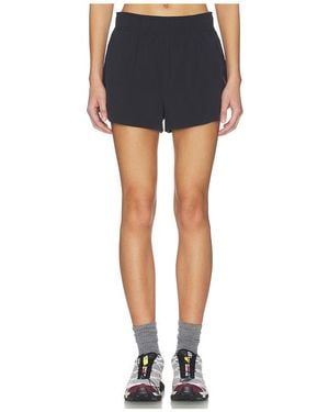 Beyond Yoga Breeze Run Short - Blue