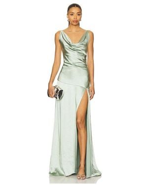 Elliatt X Revolve Drape Satin Gown - White