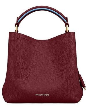 Maison De Sabre Bolso Hebilla En Color Burgundy Talla - Rojo