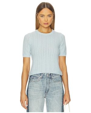 Rag & Bone Kurzärmliger Pullover Francesca - Weiß