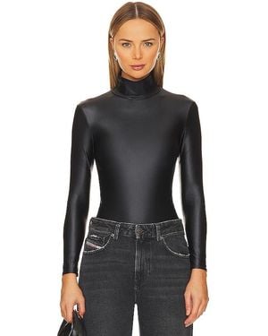 Commando Matte Metallic Bodysuit en Black - Noir