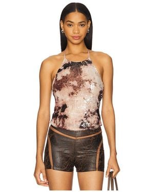 Kim Shui Sequin Halter Top - ブラック