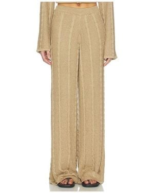 SNDY'S Cici Cable Knit Pant - Natural
