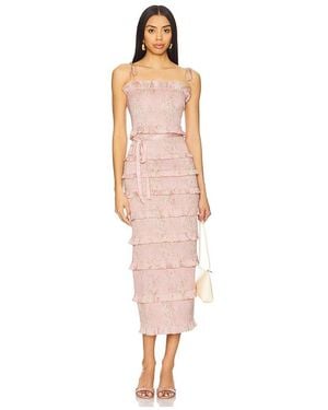 V. Chapman Lily Midi Dress - White