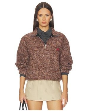 ShuShu/Tong Stand Neck Pullover Top - Brown