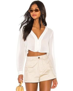 superdown Belinda Button Up Top - White