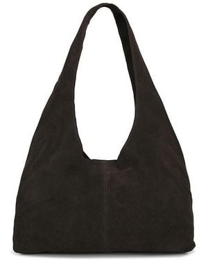 St. Agni Suede Soft Bag - Black