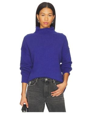 Free People Jersey X We The Free Torres Rolls Neck En Color Azul Talla (También En M, S, Xl)