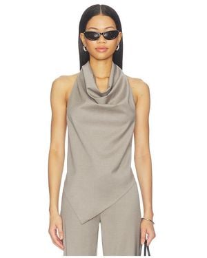 St. Agni Wool Cowl Backless Top - Natural
