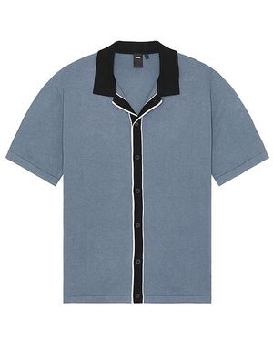 Former Marilyn Short Sleeve Knit Shirt - Blue