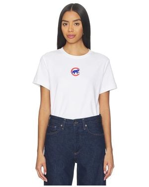 Terez X Revolve Chicago Cubs Basic Logo Tee - White
