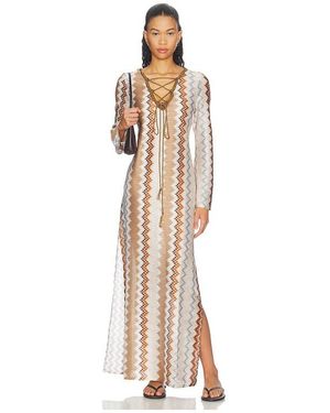 MY BEACHY SIDE Robe Maxi Vina En, Taille Also En M, S - Blanc
