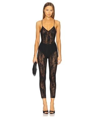 Norma Kamali Low Back Fara Slip Catsuit - Black