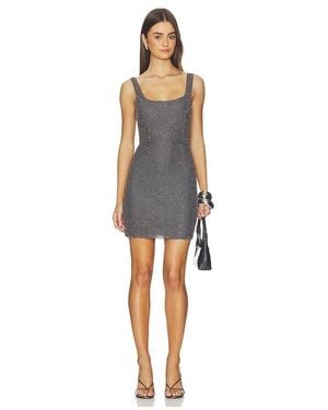 L'Agence Inori Beaded Mini Dress - Blue