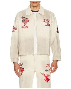 Samuel Zelig Service Zip Jacket - Natural