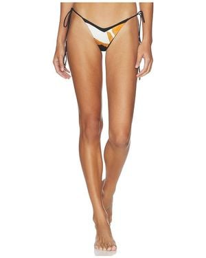 Indah Aloha Printed Bikini Bottom - White