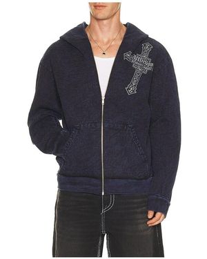 Affliction Seeker Long Sleeve Zip Hoodie - Blue