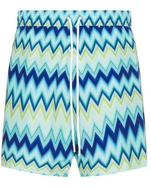 Missoni Medium Length Swim Short - Blue