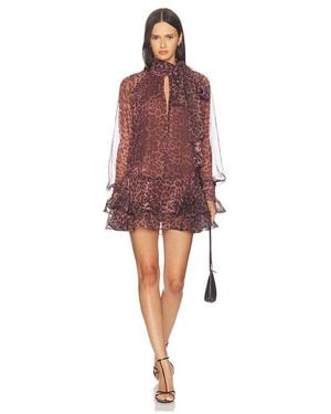 Bardot Adrie Babydoll Mini Dress - Red