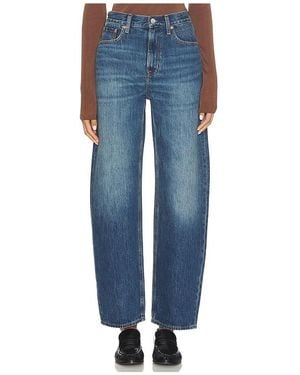Pistola Wes High Rise Barrel Jeans - Blue