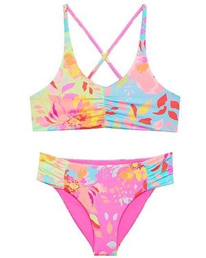 Beach Riot Little Roux And Colbie Swim Set - Pink