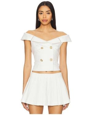 MAJORELLE Genevieve Top - White