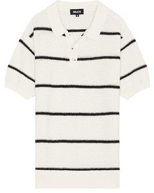 SER.O.YA Samuel Knit Polo Shirt - White