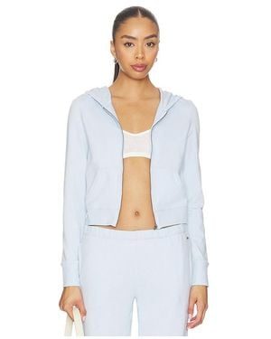 Vuori Sudadera Halo Mini Fz En Color Azul Talla (También En Xs, S, M, Xl) - Blanco