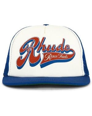 Rhude Pit Stop Trucker Hat - Blue