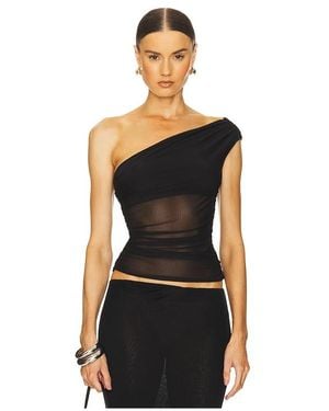 Bec & Bridge Martha Asymmetric Top - Black