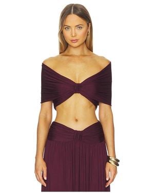 Arcina Ori Alessia Top En Color Burgundy Talla (También En Xs) - Morado