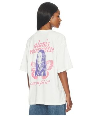 Junk Food Can You Feel It The V-Neck Hockey Tee - White