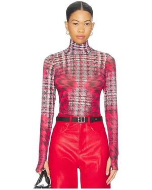 AFRM Zadie Long Sleeve Top - Red