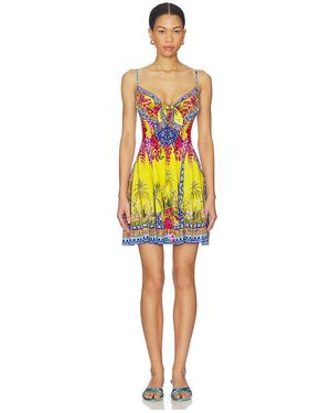 CAMILLA Vestido Dress En Color Amarillo Talla (También En Xxs) - Naranja