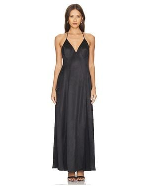 Line & Dot Dreaming Maxi Dress - Black