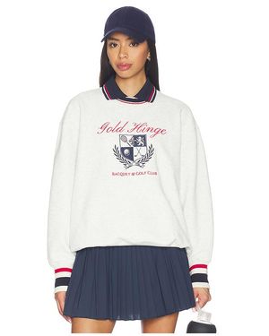 Gold Hinge Oversize-Pullover Mit Rundhalsausschnitt Heritage - Weiß