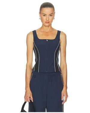 Jonathan Simkhai Aya Bustier Top - Blue