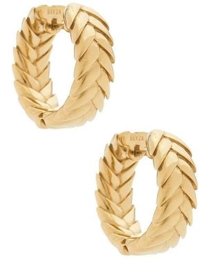 Bevza ANNEAUX SPIKELET en Metallic Gold. - Métallisé