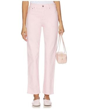 Madewell Longline Straight Jeans - Pink