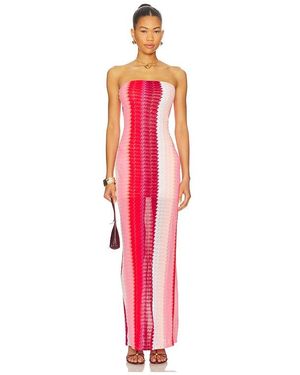 PQ Swim Jane Strapless Maxi Dress - Red