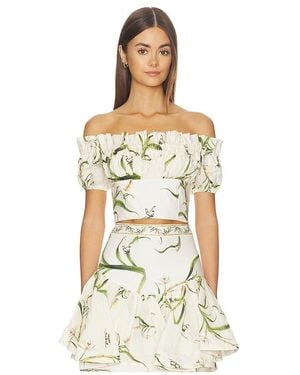 Agua Bendita Pimienta Cropped Top - Natural