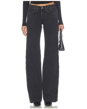 RE/DONE Laurel Zebra Barrel Jeans - Blue
