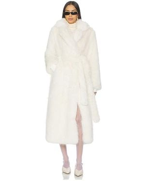 Sam. Goldie Maxi Coat - White