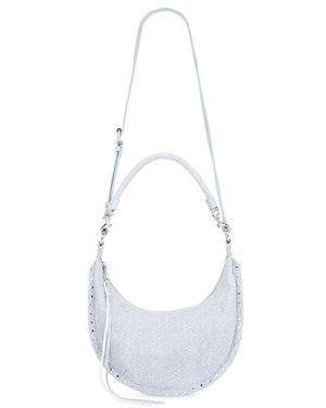 Rebecca Minkoff Darren Small Crescent Xbody en Blue. - Blanc
