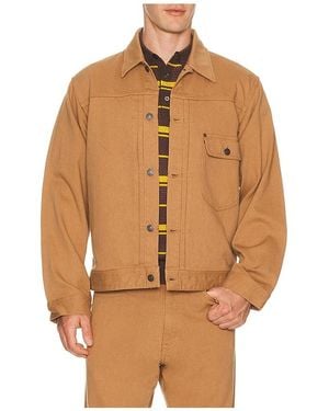 Beams Plus Digger Jacket Oc Pique - Brown